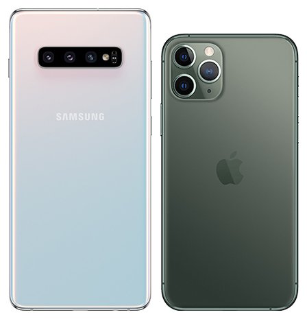 galaxy s10 vs iphone 11